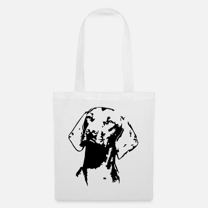 Magyar Vizsla head - Tote Bag - white