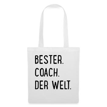 Bester Coach der Welt - Stoffbeutel - Weiß - Vorne
