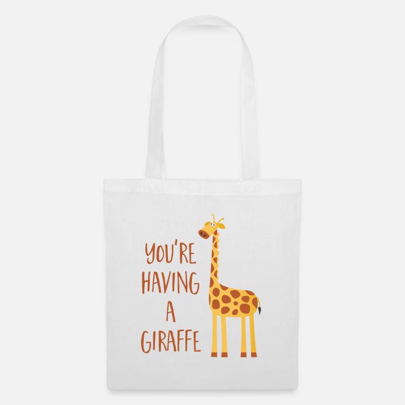 Giraffe - Eine Giraffe haben - Stoffbeutel - Weiß