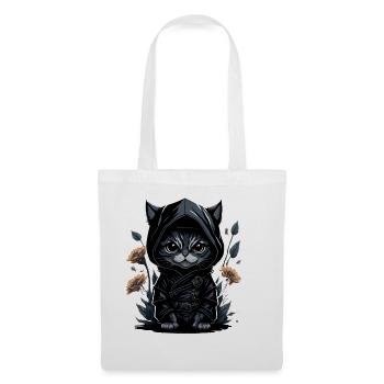 Go on adventures with the ninja cat - Tote Bag - white - Front