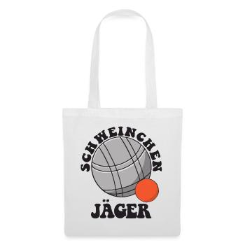 Boule Spruch Kugeln für Bouler Boccia Spiel - Stoffbeutel - Weiß - Vorne