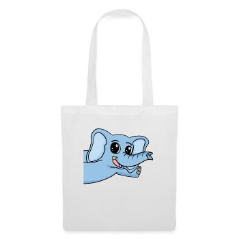 Salutation des éléphants - Sac en tissu - blanc - Devant