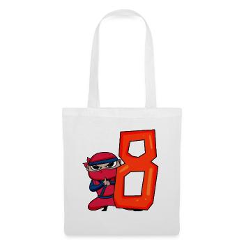 8 Year Old Birthday Boy Ninja - I'm 8 - Tote Bag - white - Front
