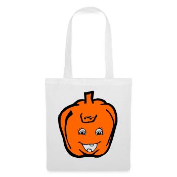 Paprika - Sac en tissu - blanc - Devant