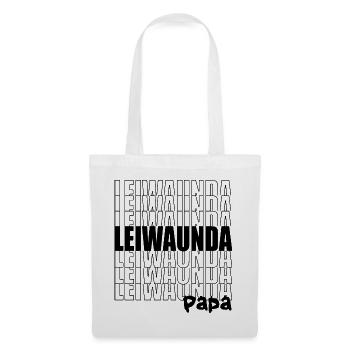 Leiwaunda Papa-großartiger, toller Papa, Vatertag - Stoffbeutel - Weiß - Vorne