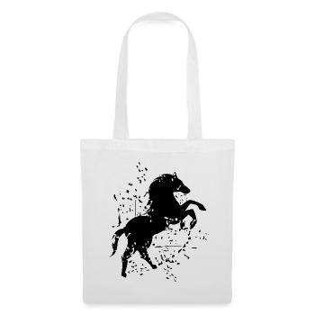 Horse Illustration Explosion Art Symbol Logo - Tote Bag - white - Front