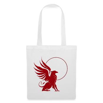 Griffon Rouge en Cercle - Sac en tissu - blanc - Devant
