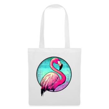 Flamant - Sac en tissu - blanc - Devant