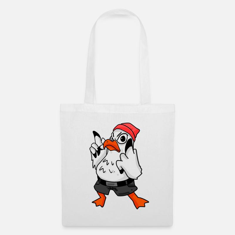 Möwe Cool - Stoffbeutel - Weiß