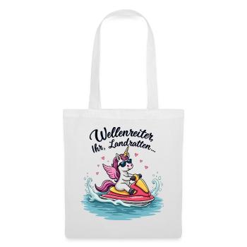 Licorne Cool Jet Ski - Sac en tissu - blanc - Devant