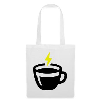 Latte Art Love : Latte Art Énergie Coffee Vector - Sac en tissu - blanc - Devant