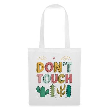 Do Not Touch Pastel Cactus - Tote Bag - white - Front