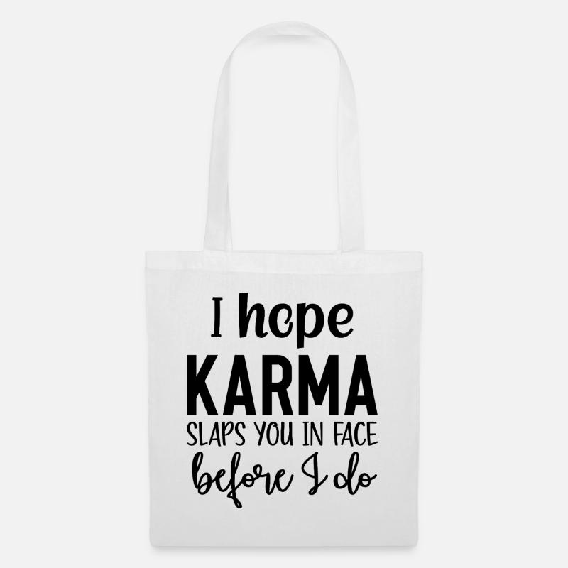karma - Tote Bag - white