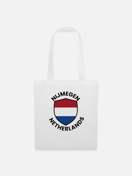 Nijmeger Niederlande-Schild - Stoffbeutel - Weiß