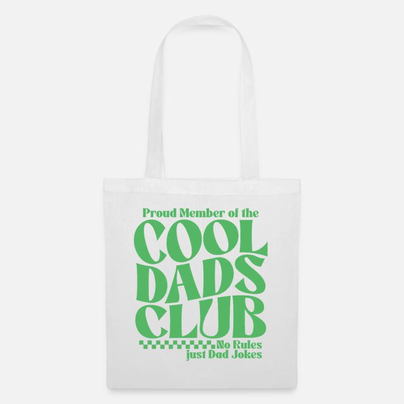 Cool Dads Club - Papa Vatertag Geschenk - Stoffbeutel - Weiß