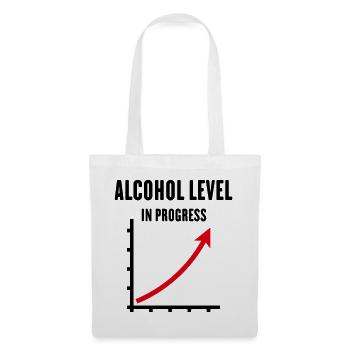 Alcohol Level In Progress (Drinking Team POSRed2C) - Tote Bag - white - Front