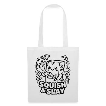 Squish & Slay – Butter Squishy Demon Hunter Kawaii - Stoffbeutel - Weiß - Vorne