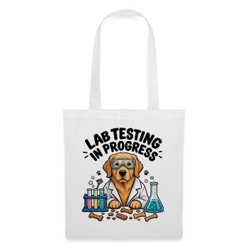 Labrador-Sweatshirt Dog Science Lover Retriever - Stoffbeutel - Weiß - Vorne