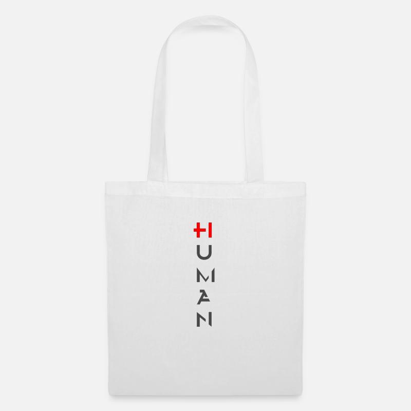HUMAN - Tote Bag - white
