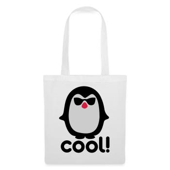 Cool pinguin - Tote Bag - white - Front