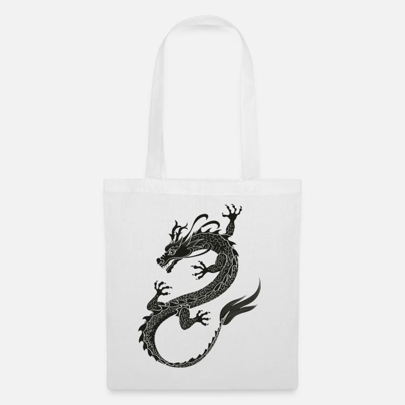 noir Dragonflight - Sac en tissu - blanc