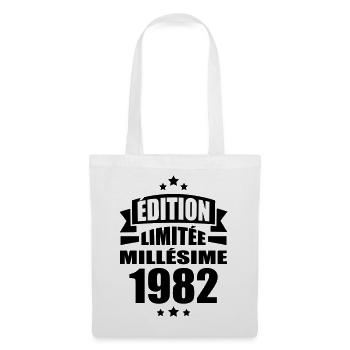 édition limitée millésime 1982 - Sac en tissu - blanc - Devant