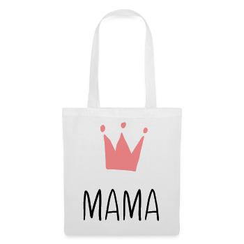 Mama Krone - Beste Mama - Stoffbeutel - Weiß - Vorne