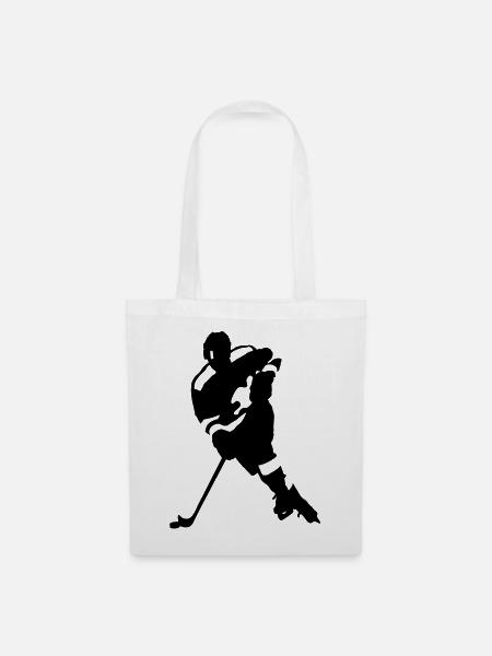 Eishockey - Stoffbeutel - Weiß