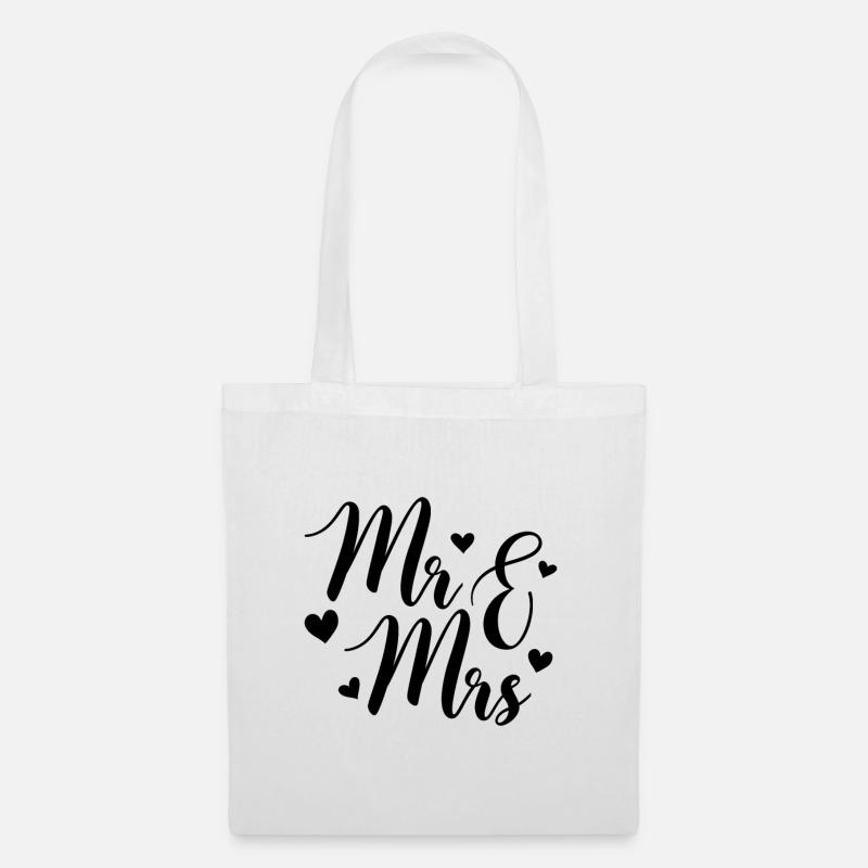 Mr And Mrs - Sac en tissu - blanc
