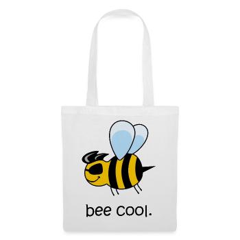 bee cool, cool bee, funny bee, be cool - Tote Bag - white - Front