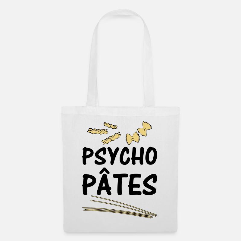Psycho Pâtes - Sac en tissu - blanc