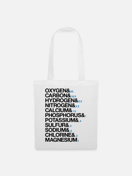 Elements of human body - Stoffbeutel - Weiß