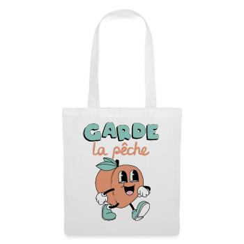 Garde la pêche ! - Sac en tissu - blanc - Devant