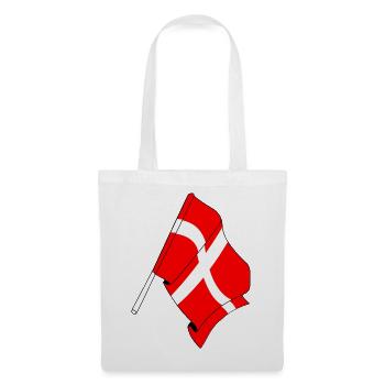Flag: Denmark - Tote Bag - white - Front