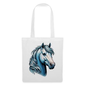 Cheval - Sac en tissu - blanc - Devant
