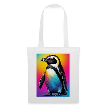 pingouin - Sac en tissu - blanc - Devant