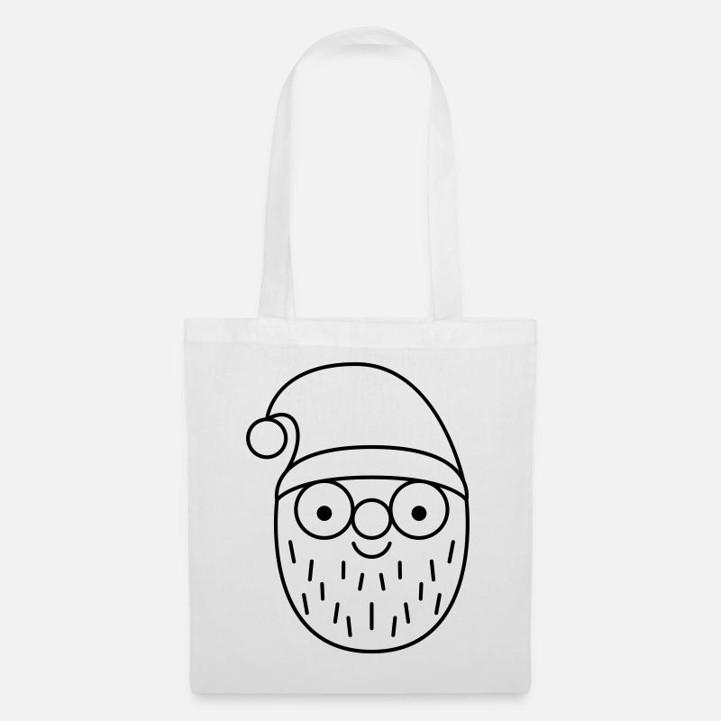 Nikolaus - Stoffbeutel - Weiß