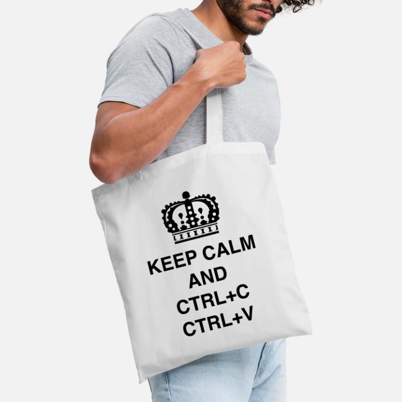 Class shirts Keep calm and CTRL+C CTRL+V Tote Bag