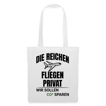 Abstract CO2 Climate Protection Design - Tote Bag - white - Front