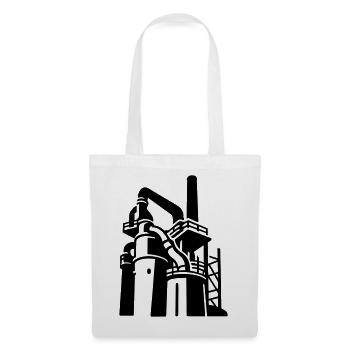 Symbole de l’usine Völklingen - Sac en tissu - blanc - Devant