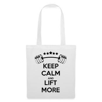 Keep Calm Weightlifting: GYM Silhouette Power - Tote Bag - white - Front