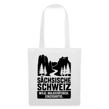 sächsische Schweiz - Stoffbeutel - Weiß - Vorne