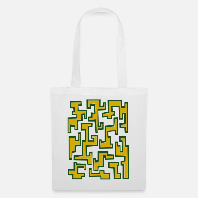Geometric pattern by Cean - Tote Bag - white