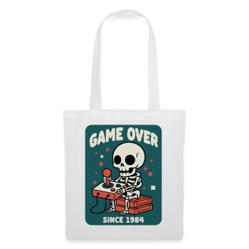 Game Over 1984 Rétro Squelette Arcade - Sac en tissu - blanc - Devant