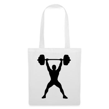 Bodybuilder - Stoffbeutel - Weiß - Vorne