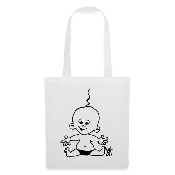 bébé - Sac en tissu - blanc - Devant