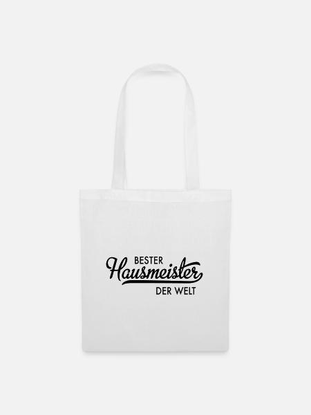 Bester Hausmeister der Welt - Stoffbeutel - Weiß