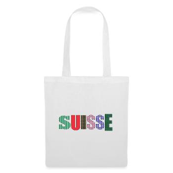 SUISSE. PAYS - Sac en tissu - blanc - Devant