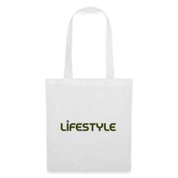 Lifestyle font design street fashion - Stoffbeutel - Weiß - Vorne