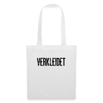 Verkleidet Kostüm Halloween Fasching Karneval Fun - Stoffbeutel - Weiß - Vorne